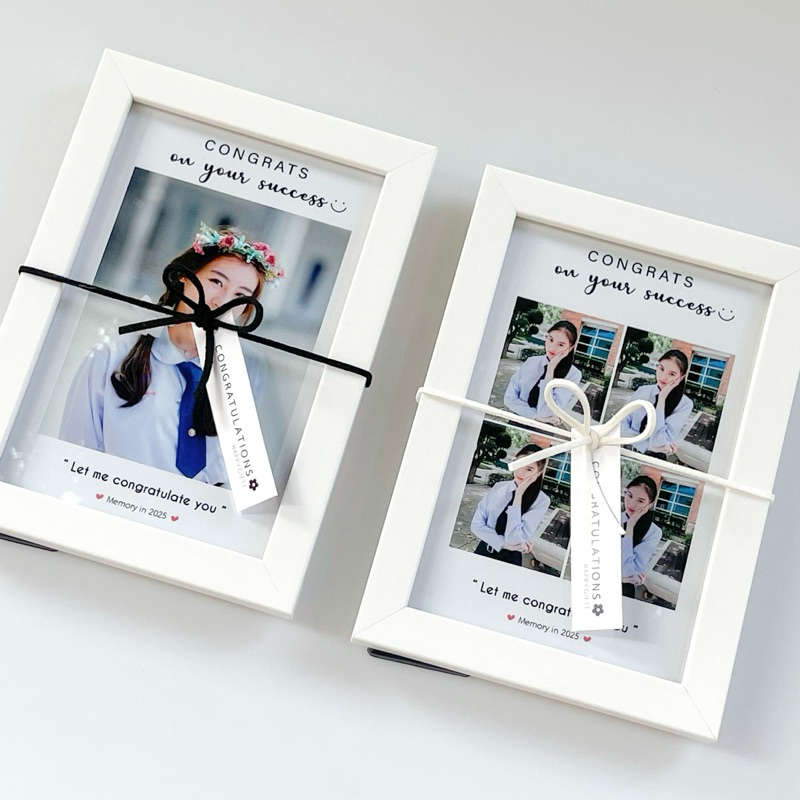 เตรียมพัสดุ 2 วัน ** กรอบรูปสีขาว พร้อมรูป ขนาด4x6นิ้ว