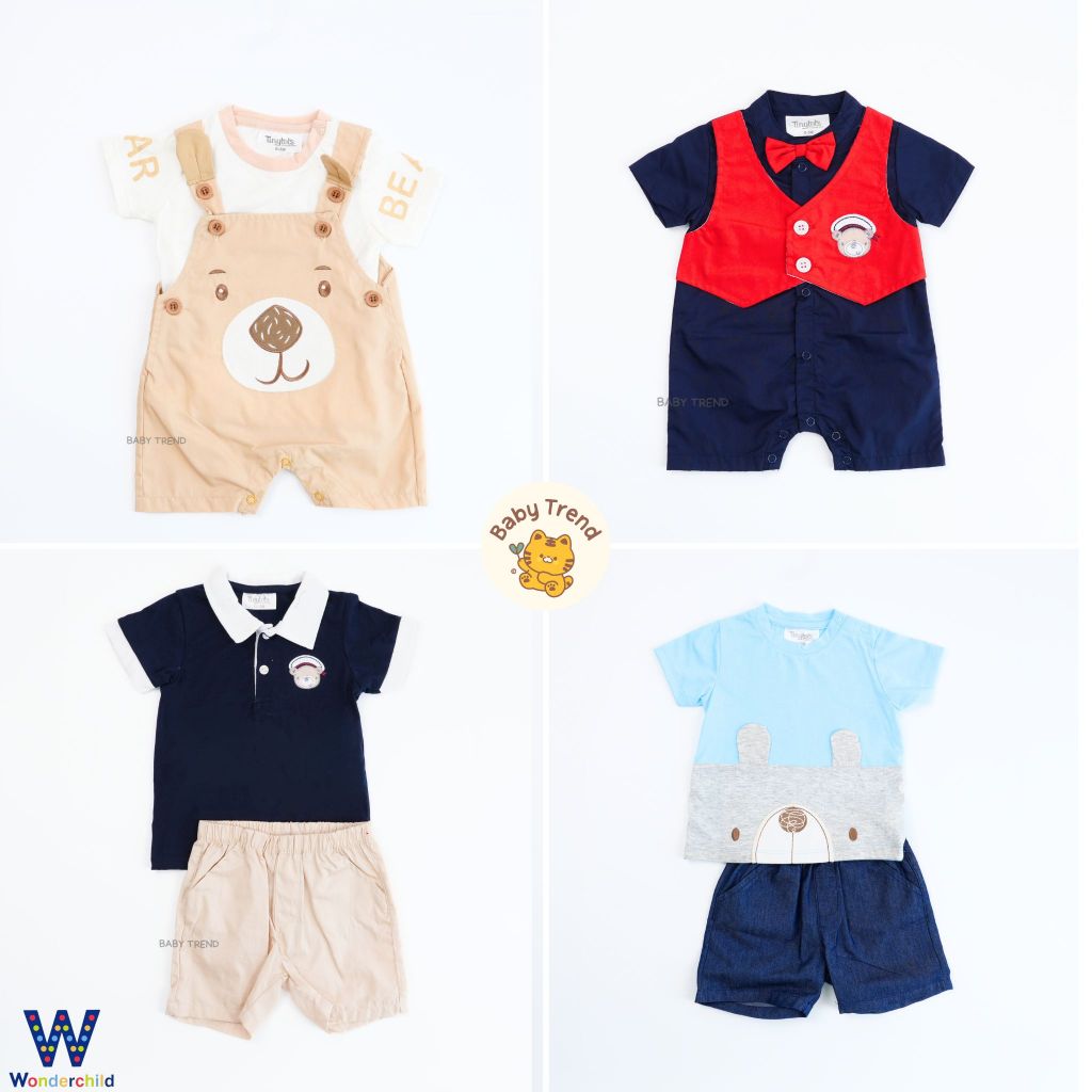 Wonderchild ชุดเซ็ท สำหรับลูกชาย 0-12 เดือน ชุดใส่ไปเที่ยวเด็ก ( 1 ชุด ) | Baby trend
