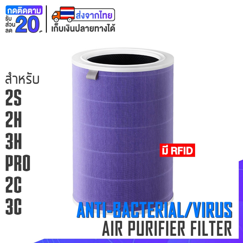 [พร้อมส่ง] ไส้กรอง RFID สำหรับ Xiaomi Air Purifier Filter 2S 2H 3H Pro 2C 3C
