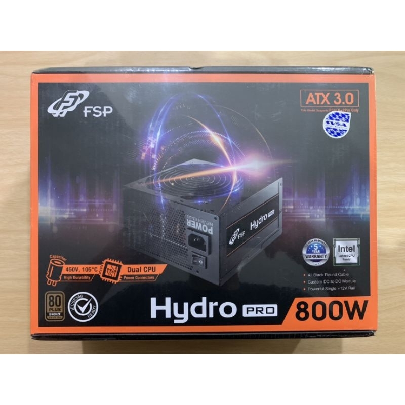 FSP HYDRO PRO 800W 80+ BRONZE ( สินค้ามือหนึ่ง ประกันยาว )