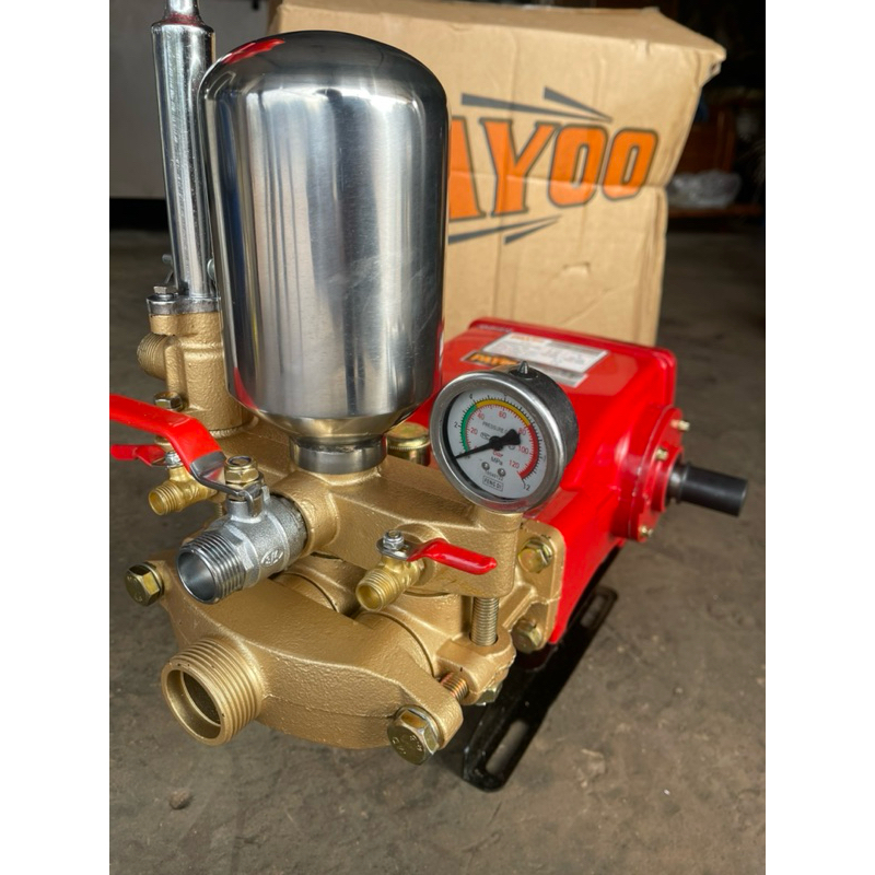 ปั้มพ่นยาสามสูบ น้ำเข้า1.2นิ้ว น้ำออก6หุน(3/4“) CF-350 (PY-80A) ส่งไกลได้พ่นยาได้