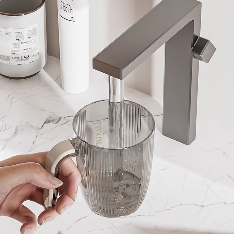 ปลีก/ส่ง แก้วน้ำพลาสติกแบบใส ที่ใส่แปรงสีฟัน ถ้วยบ้วนปาก - รูปที่ 7