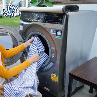 JW ผ้าคลุมเครื่องซักผ้า ฝาหน้า 6-25 KG. บริการเลือกขนาดให้ คุณสมบัติ UV Protection / Water proof 100% สีบรอนซ์เงิน