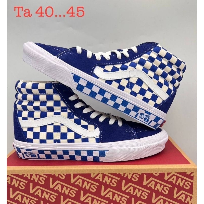 รองเท้า Vans Old Skool High ลายตาราง [ ของแท้💯 พร้อมส่ง ]