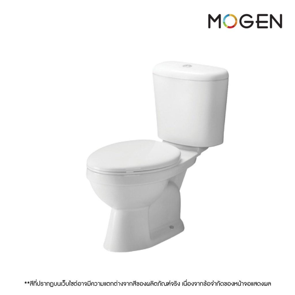MOGEN MT44 โถสุขภัณฑ์สองชิ้น (ฝา Slow Close) สีขาว