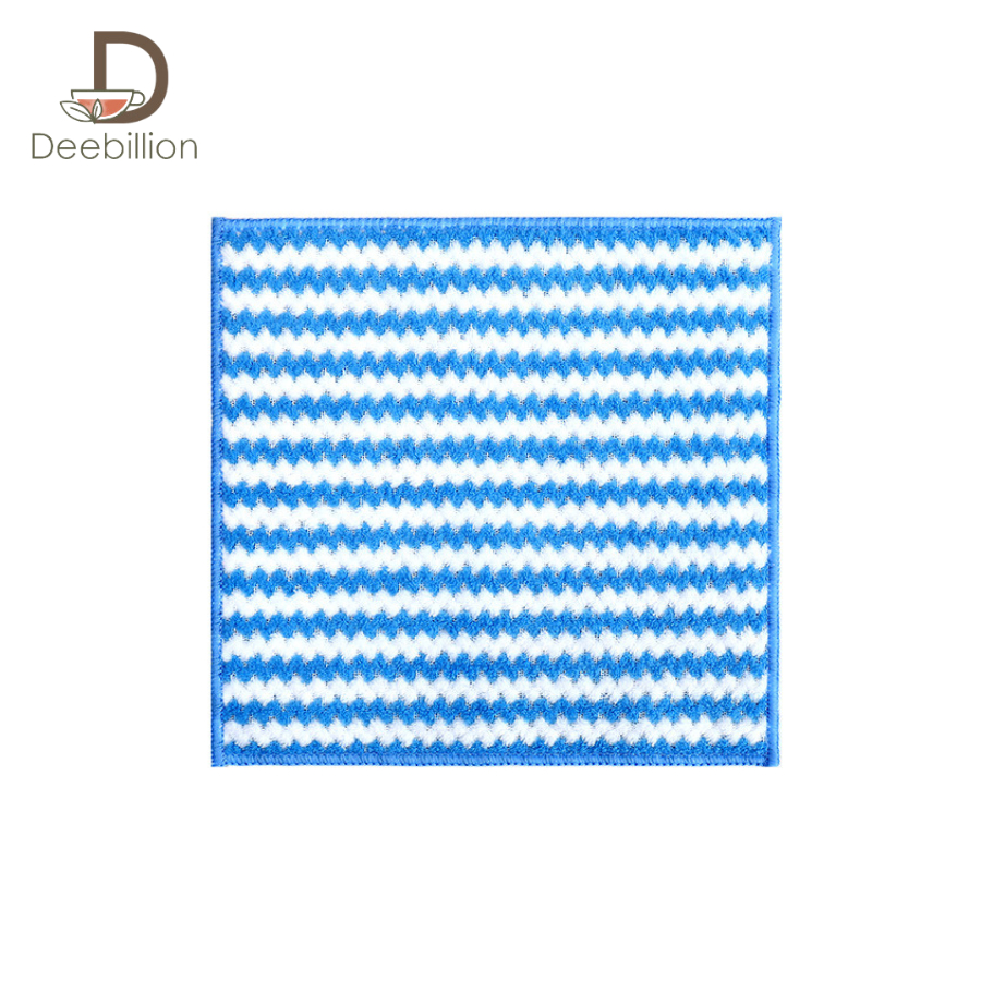 ผ้าเช็ดทำความสะอาด ผ้าเช็ดมือ ขนาด 25x25ซม. ซึมซับน้ำได้ดี 1ชิ้น cleaning rags Deebillion