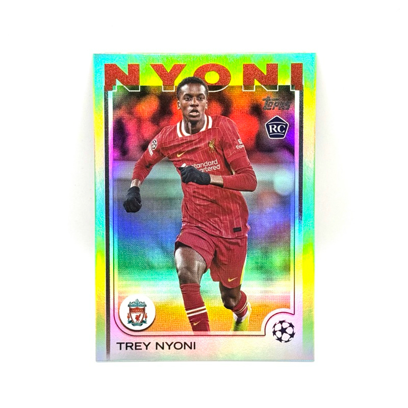 Topps UCC 24/25 TREY NYONI LIVERPOOL FC /199  Neon Green