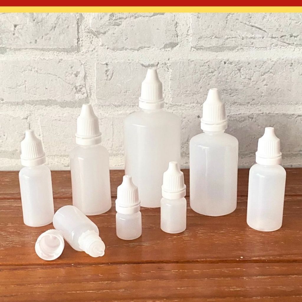 ขวดบีบหยด 3/5/10/15/20/30/50/100ml ขวดยาหยอดตา ใส่สี หมึกหยด ขวดสำหรับใส่ของเหลวสำหรับพกพา