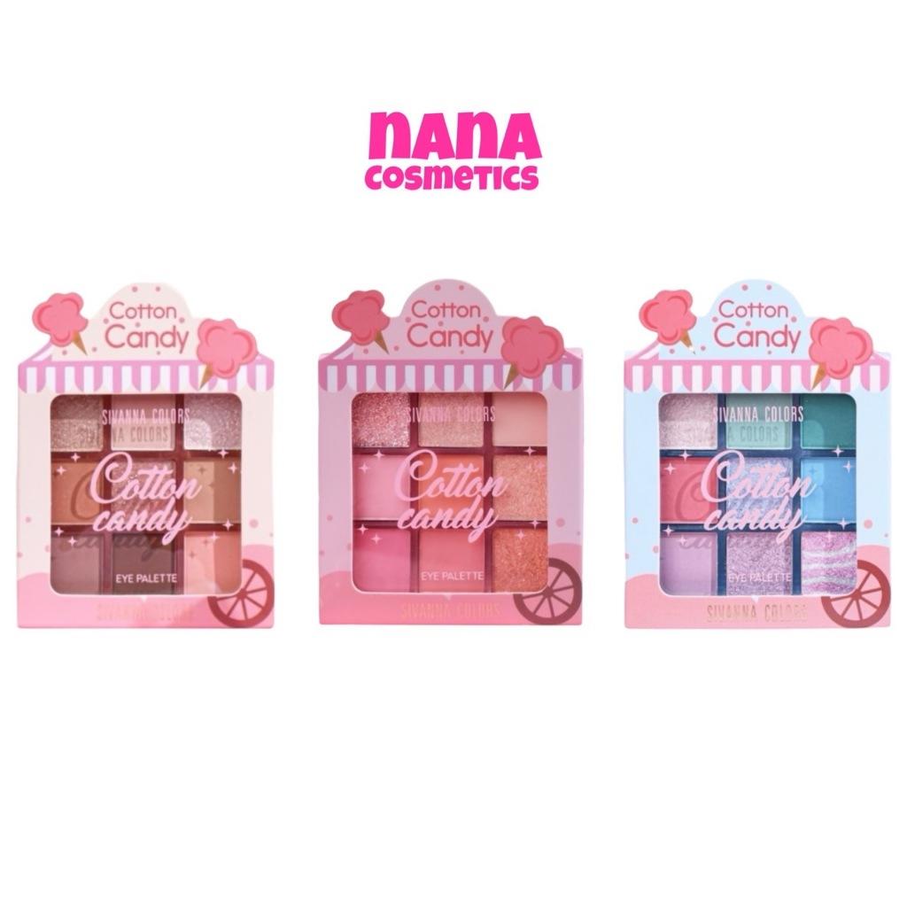 HF660 ซีเวนน่า คัลเลอร์ส คอตตอน แคนดี้ อาย พาเลทท์ Sivanna Colors Cotton Candy Eye Palette