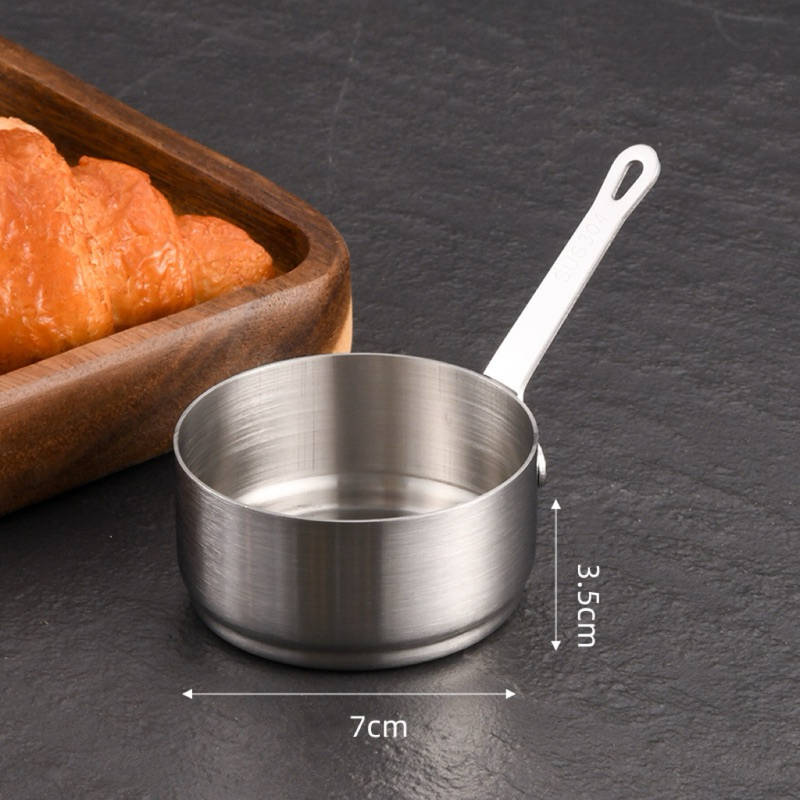 🔥 ส่งจากไทย 🇹🇭 ถ้วยน้ำจิ้มสแตนเลส 304 ถ้วยใส่เมล็ดกาแฟ ถ้วยซอสแบบมีด้ามจับ ขนาด 60ml. และ 100ml. - รูปที่ 7