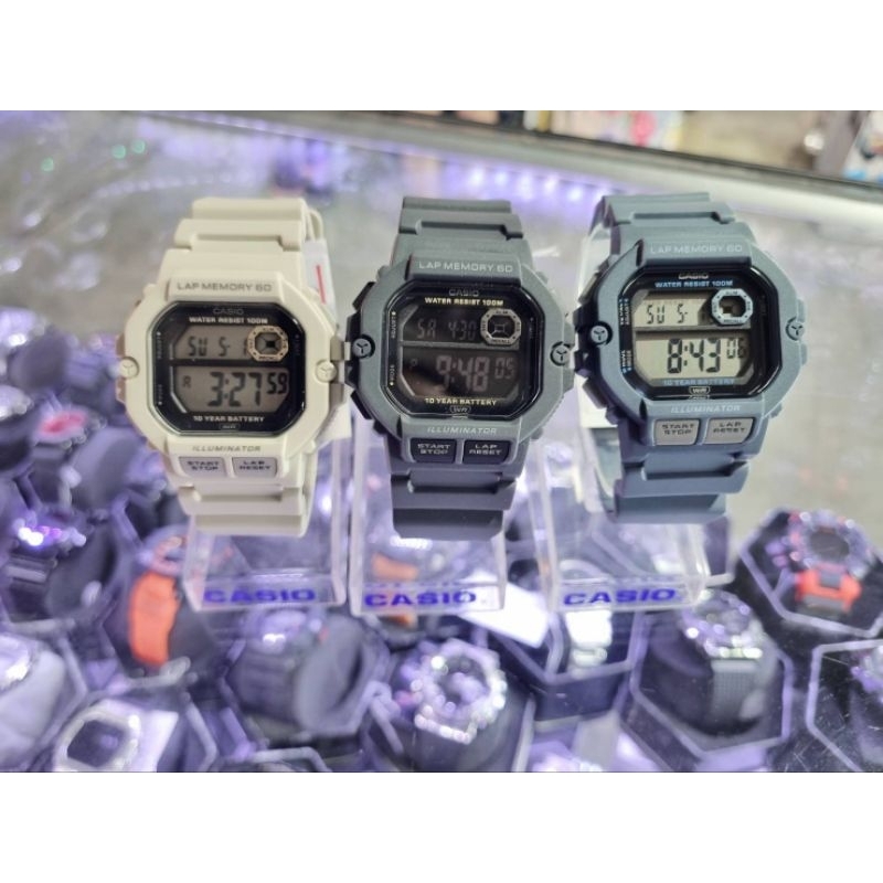 CASIO นาฬิกาข้อมือ รุ่น WS-1400H-2AV , WS-1400H-8BV,  WS-1400H-8AV