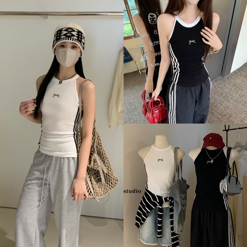 เสื้อกล้ามแขนกุดลายโบว์รุ่น 3510 TAG.WG.WE