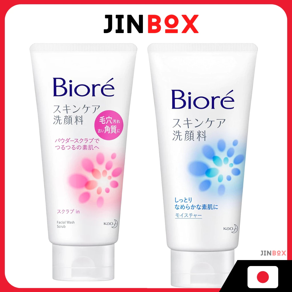 BIORE สกินแคร์ เฟเชียล โฟม - มอยส์/สครับ .
