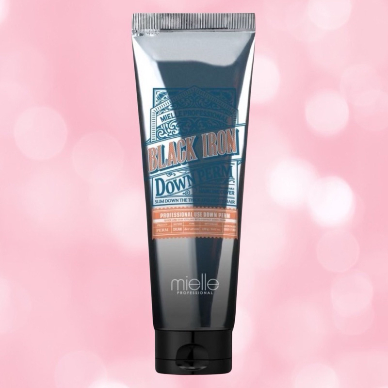 MIELLE IRON DOWN PERM 250 ML.สำหรับลดฟู ผมด้านข้าง ด้านหลัง ที่สั้นฟู ให้ผมเรียบเนียน