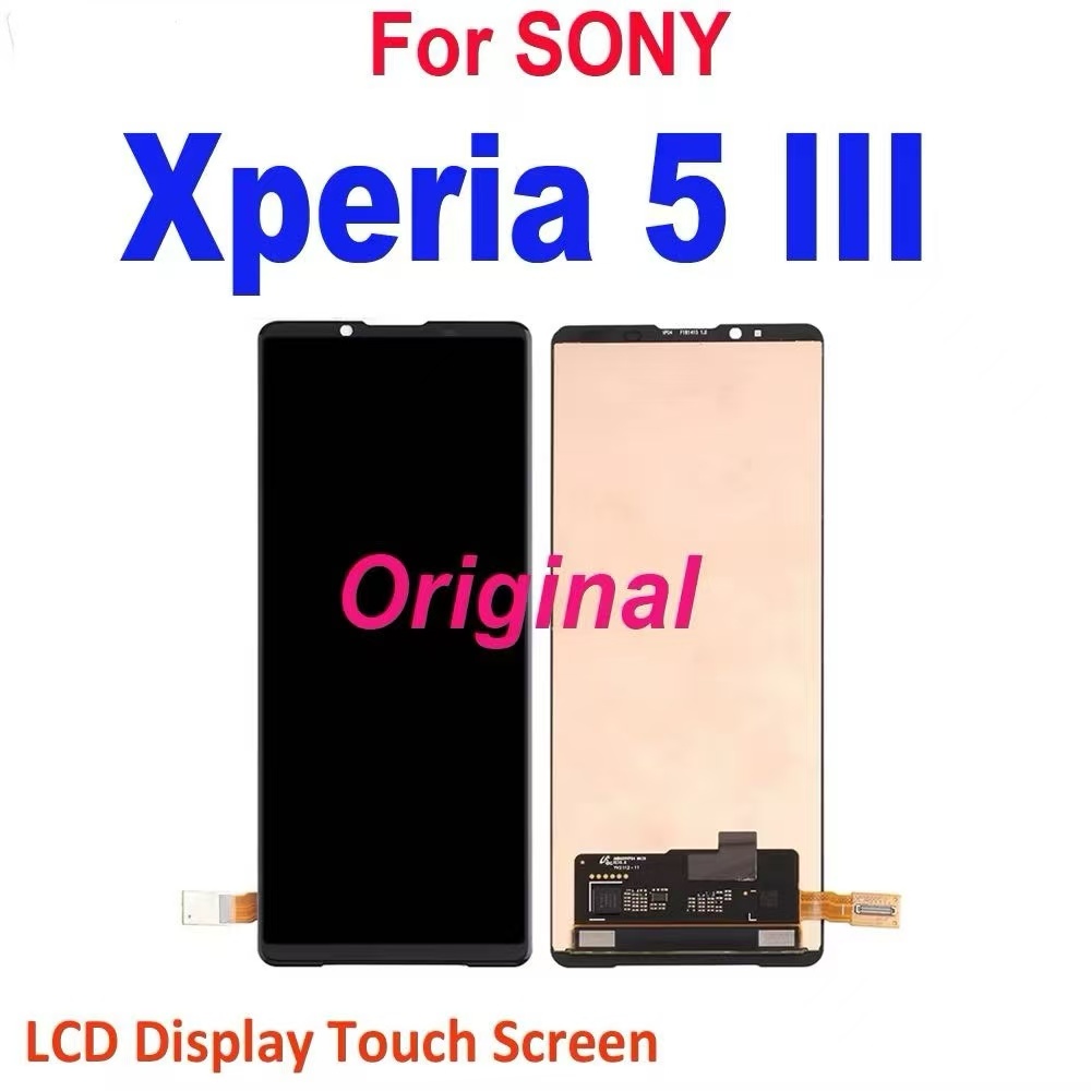 6.1 "ต้นฉบับสำหรับ Sony Xperia 5 III จอแสดงผล LCD จอสัมผัสประกอบดิจิตอลสำหรับ Sony X5 III LCD Sony X