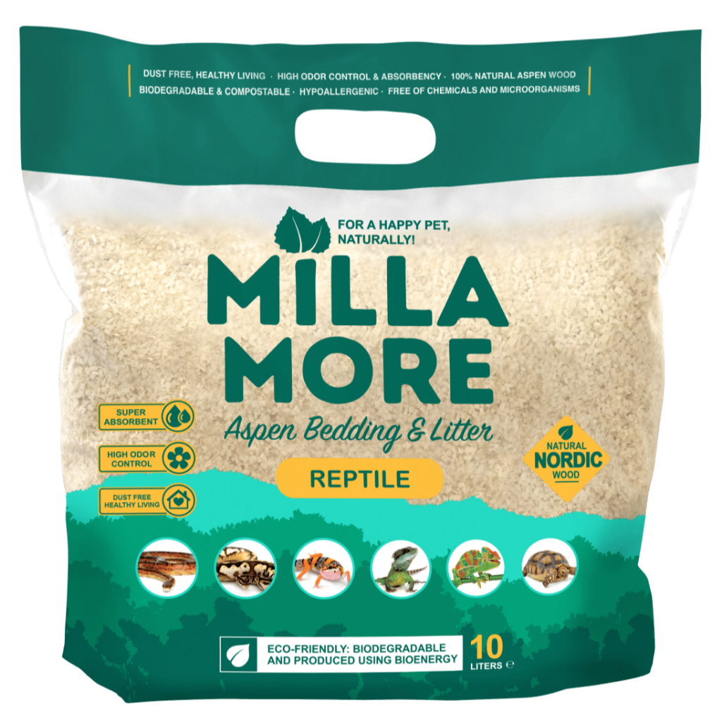 MillaMore Reptile ที่รองนอน สัตว์เลื้อยคลาน งู ตุ๊กแก เต่า อีกัวน่า 10 ลิตร