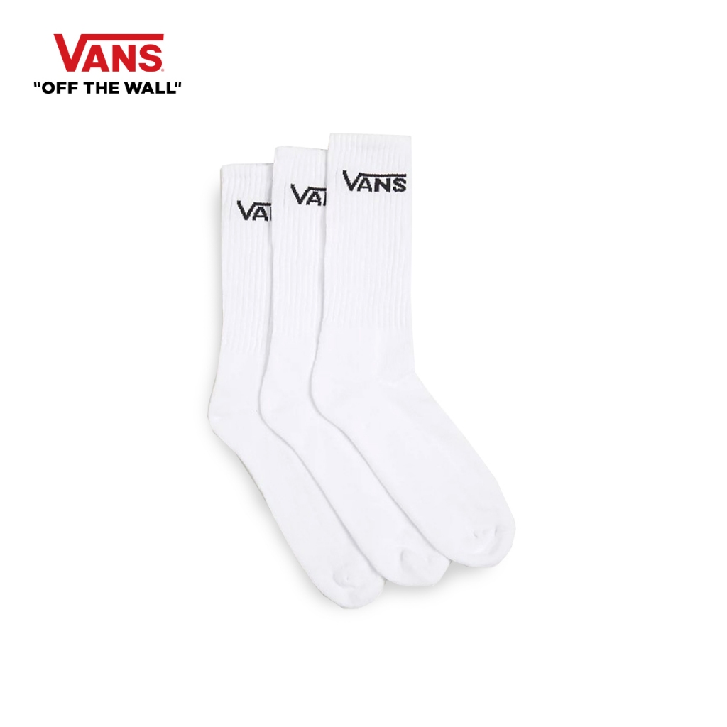 VANS CLASSIC CREW - WHITE ถุงเท้า ชาย หญิง