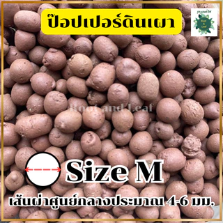 POPPER เมล็ดดินเผามวลเบา ใช้ล่อราก กักเก็บความชื้น ลดการเกาะตัวของดิน ฟื้นฟูอาการโคนยุบ รากแห้ง ขาดน้ำ บรรจุ1ลิตร