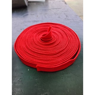 เชือกแบนสีแดง(10เมตร) หน้ากว้าง2ซม. เชือกเหนียว ทน