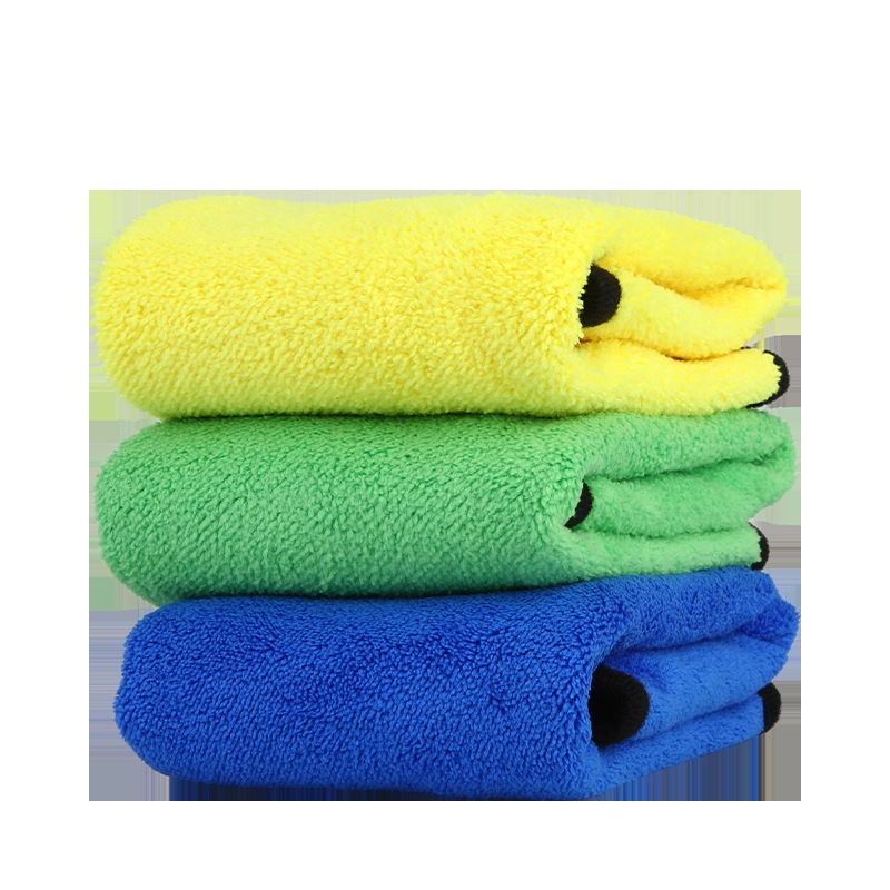 ผ้าไมโครไฟเบอร์ 3D ขนาด 400แกรม 25X25CM เกรดพรีเมี่ยม หนานุ่ม ซับน้ำไว ทำความสะอาดอเนกประสงค์ - 5