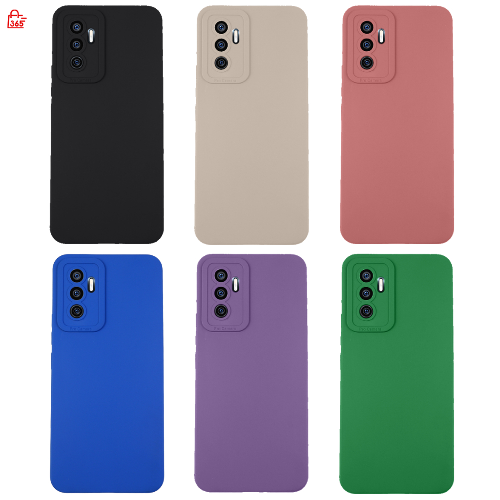 เคส สำหรับ Vivo V23e 5G เคสซิลิโคนนิ่ม กันกล้อง TPU สีพื้น