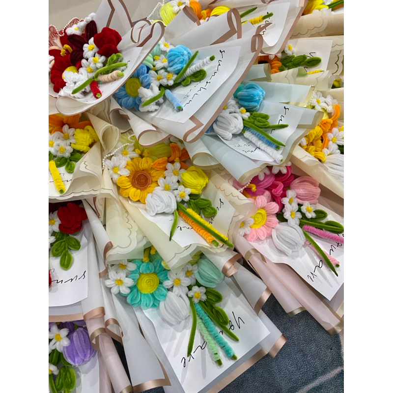 ดอกไม้ลวดกำมะหยี่ “ปัจฉิม” พร้อมส่งใน