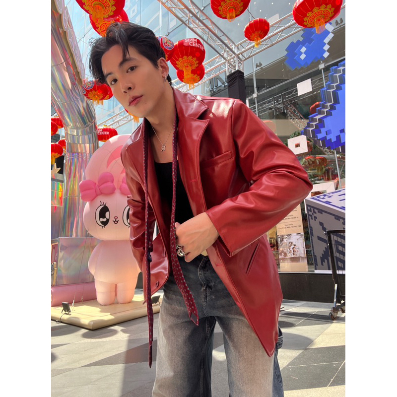 RAF31 Leather x Blazer สูท / เสื้อเเจ้คเก็ต / แจ้คเก็ตหนัง