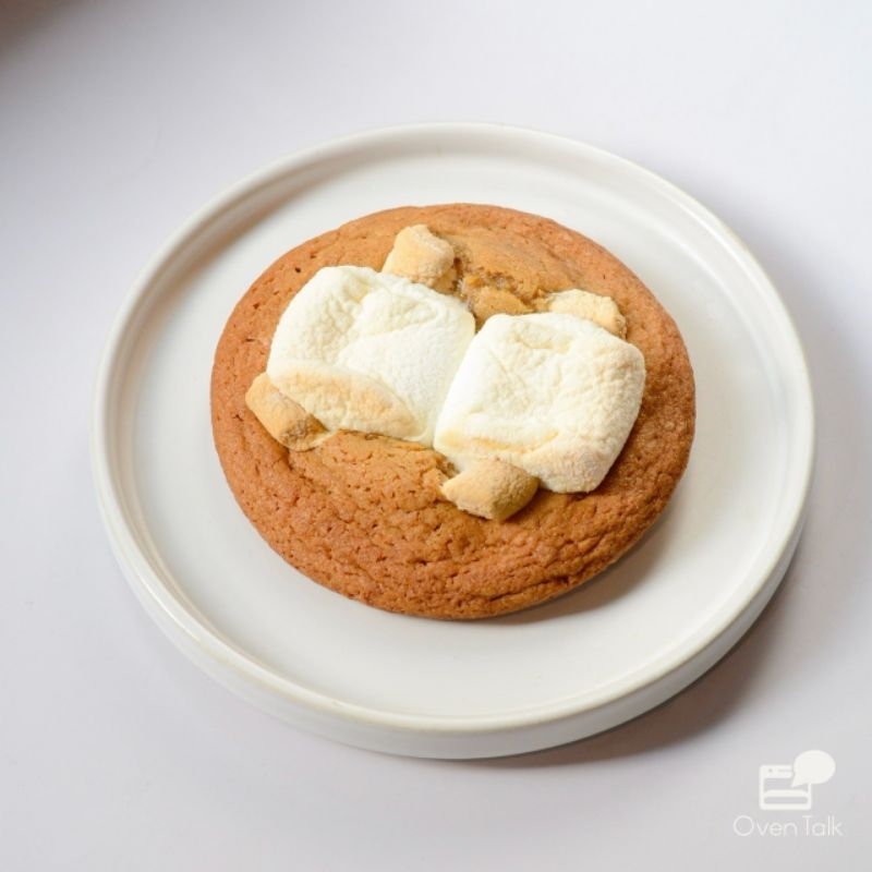 Soft Cookie รส Double Marshmallow มาร์ชเมลโล่ล้วนๆ ไม่ผสมช็อกโกแลต ชิ้นใหญ่เท่าฝ่ามือ | Oven Talk
