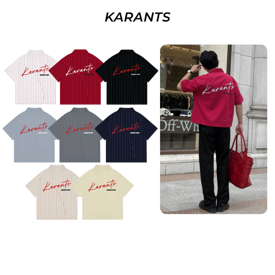 [คอลเลกชันงู Karants 2025] - Karants แบรนด์ระดับนานาชาติ เสื้อเชิ้ต Snake มีกระเป๋าข้าง ทรง Boxy - K