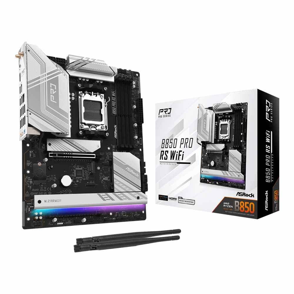 MAINBOARD (เมนบอร์ด) ASROCK B850 PRO RS WIFI (AMD SOCKET AM5 DDR5 ATX)