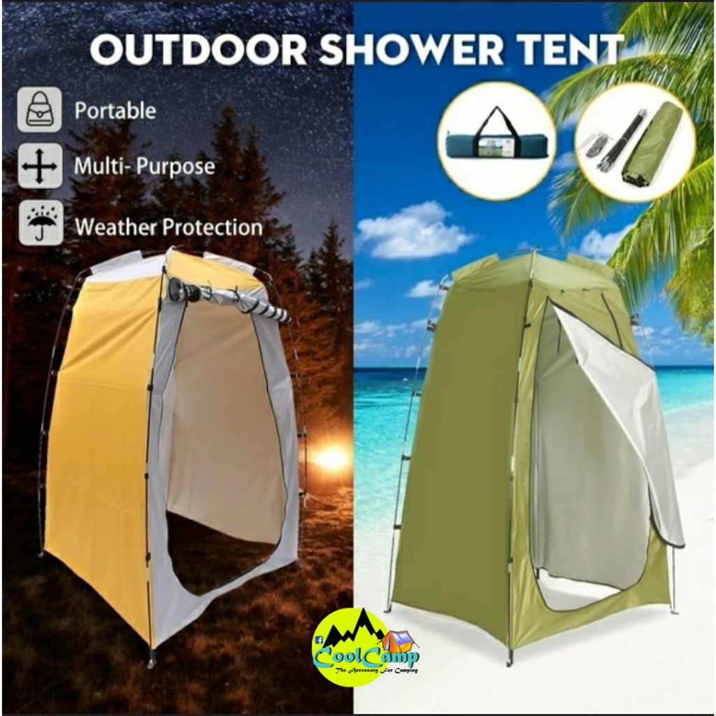 เต๊นท์ห้องน้ำ Shower Tent เต๊นท์ห้องน้ำ อาบน้ำ เปลี่ยนเสื้อผ้า พับได้ กางง่าย พกพาสะดวก แข็งแรง