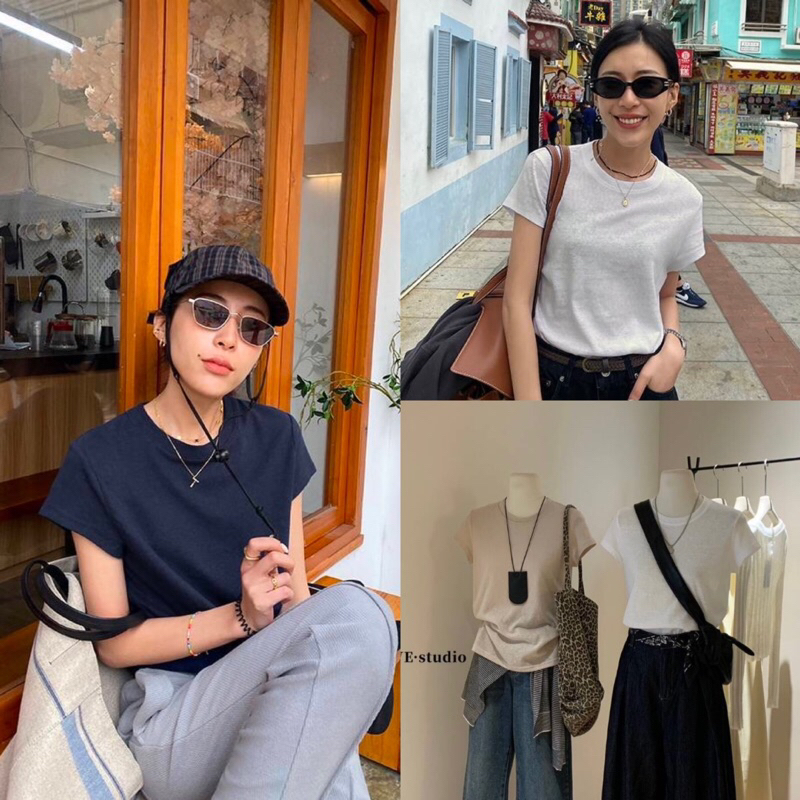 เสื้อยืดคอกลมแขนสั้นรุ่น 3343 TAG.WG.WE