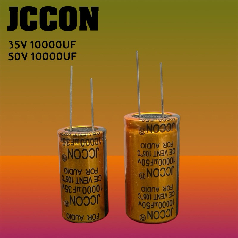คาปาซิเตอร์ JCCON 10000uf 35V 50V สีทอง