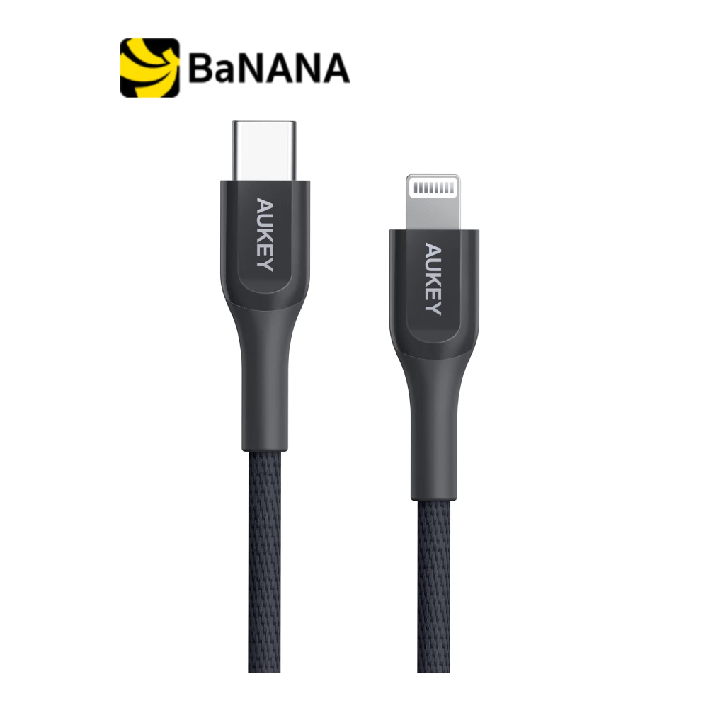 สายชาร์จ AUKEY USB-C to Lightning Cable Kevlar MFI (CB-AKL) by Banana IT