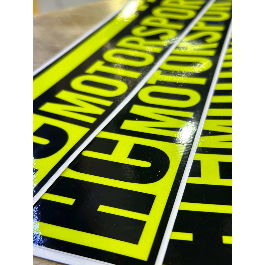 สติกเกอร์ HC Motorsport แนวนอน 29.5 X 6.5 cm