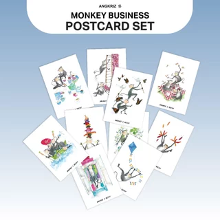 เซ็ตโปสการ์ด Monkey Business 10 แบบ