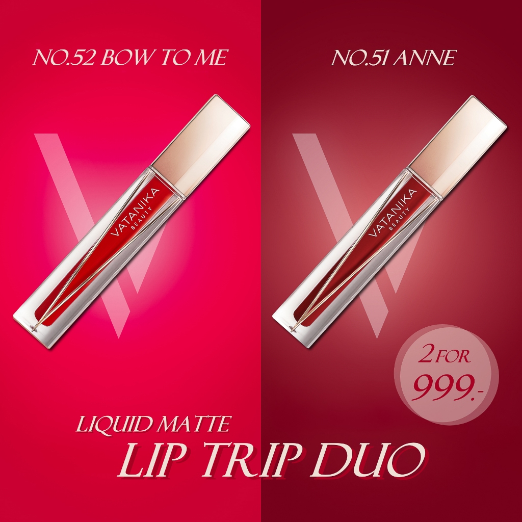 VATANIKA BEAUTY SUPER DEAL - LIP TRIP DUO - BOW TO ME & ANNE