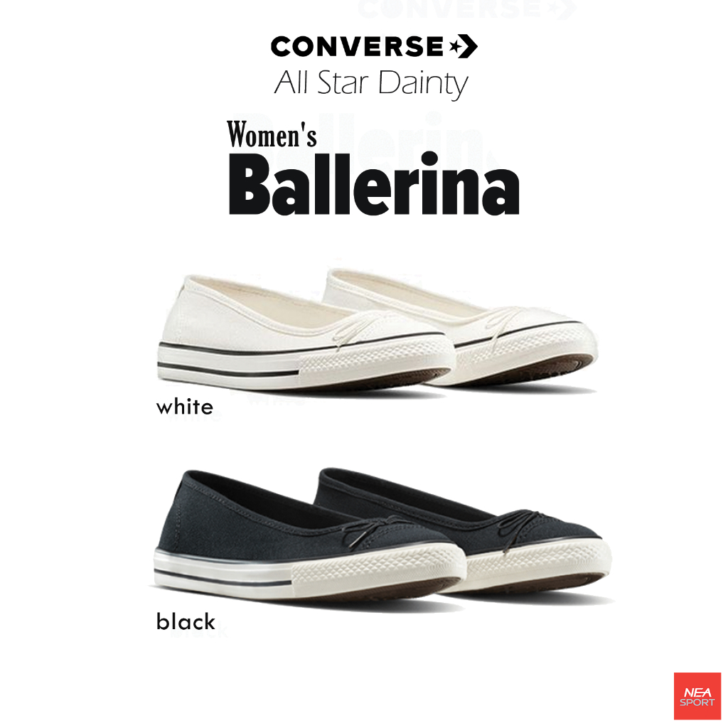 [เพื่อสาวๆมินิมอล] CONVERSE Chuck Taylor Dainty Ballerina พื้นบาง รองเท้าผ้าใบ คอนเวิร์ส ผู้หญิง