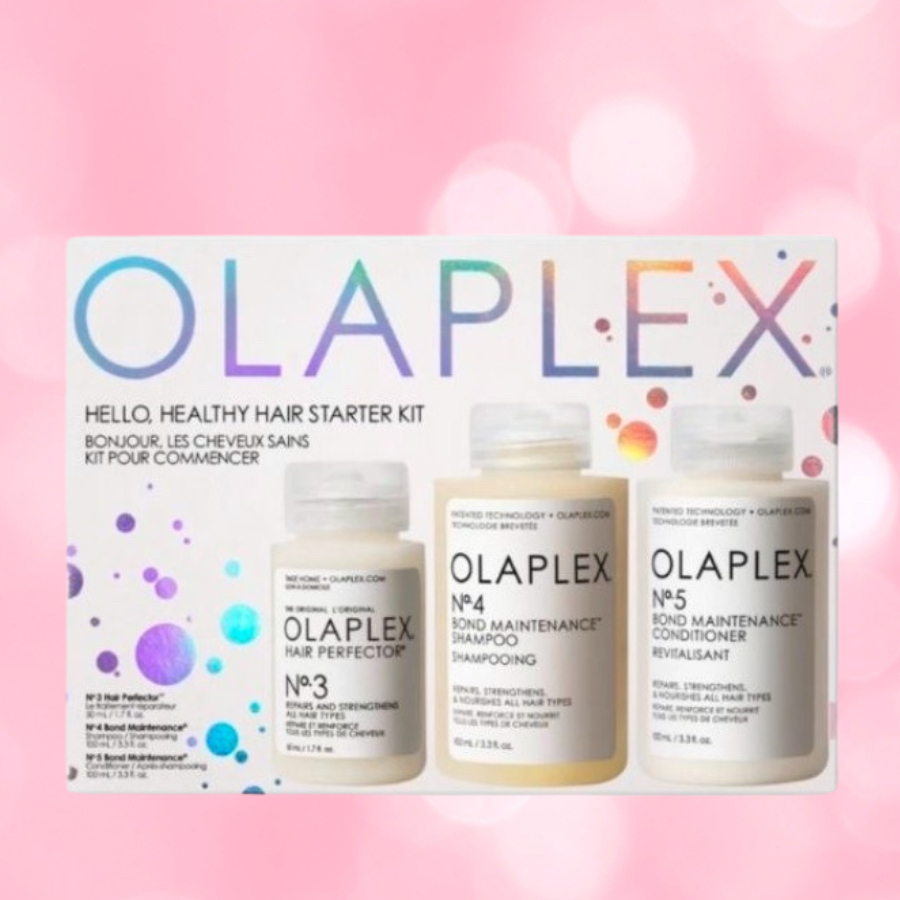 OLAPLEX ชุด Hello,Healthy Hair Kit  No.3 No.4 No.5 เปลี่ยนผมเสียให้ดูสุขภาพดีขึ้นทันทีหลังการใช้ ราคา ถูกที่สุด ดีลบีเคเค