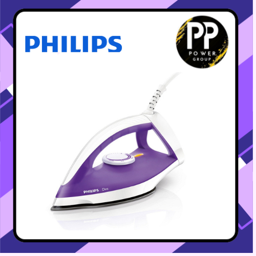 เตารีดแห้ง (1200 วัตต์, สีม่วง) PHILIPS  รุ่น GC122