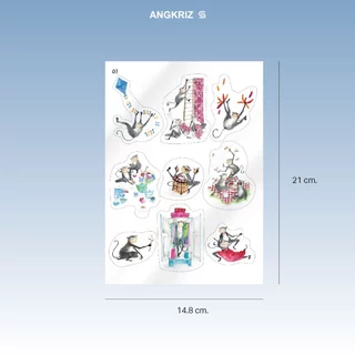 สติกเกอร์รวมภาพจากหนังสือ Monkey Business