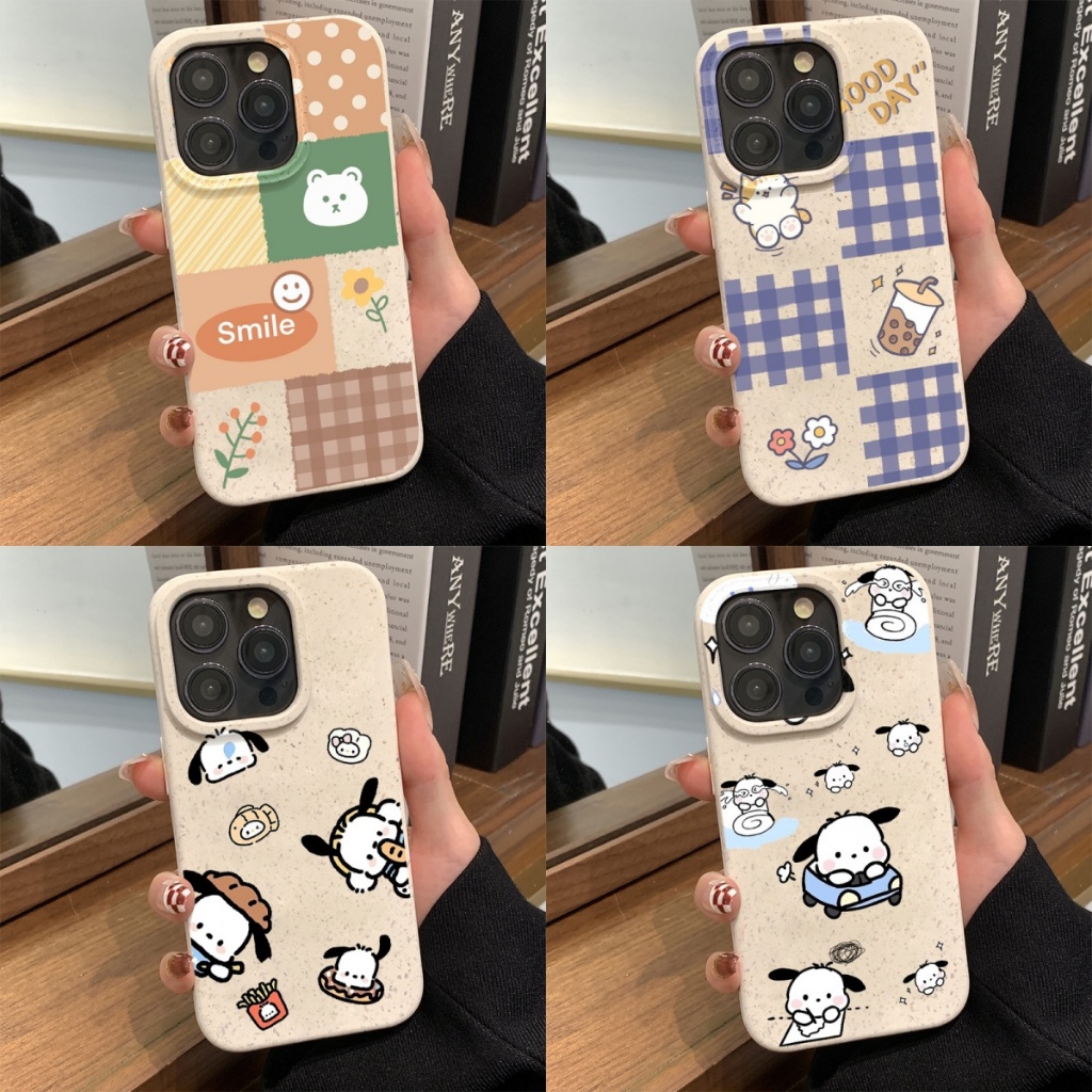 การ์ตูนหมีน่ารัก เคสไอโฟน11 TPU For iPhone 16 15 11 14 12 13 Pro Max 7 8 พลัส Plus XR XSMax นิ่มกันกร กันกระแทก เนื้อแมท