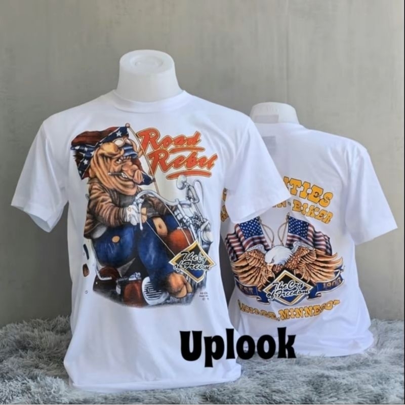 เสื้อฮาเลย์3D เสื้อวินเทจ สีขาว21