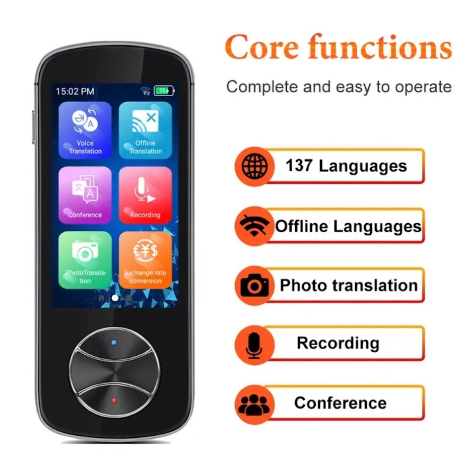 mart Voice Translator ปากกา127ภาษาจริงออนไลน์ทันทีออฟไลน์คำ AI การแปลง V10 Translator
