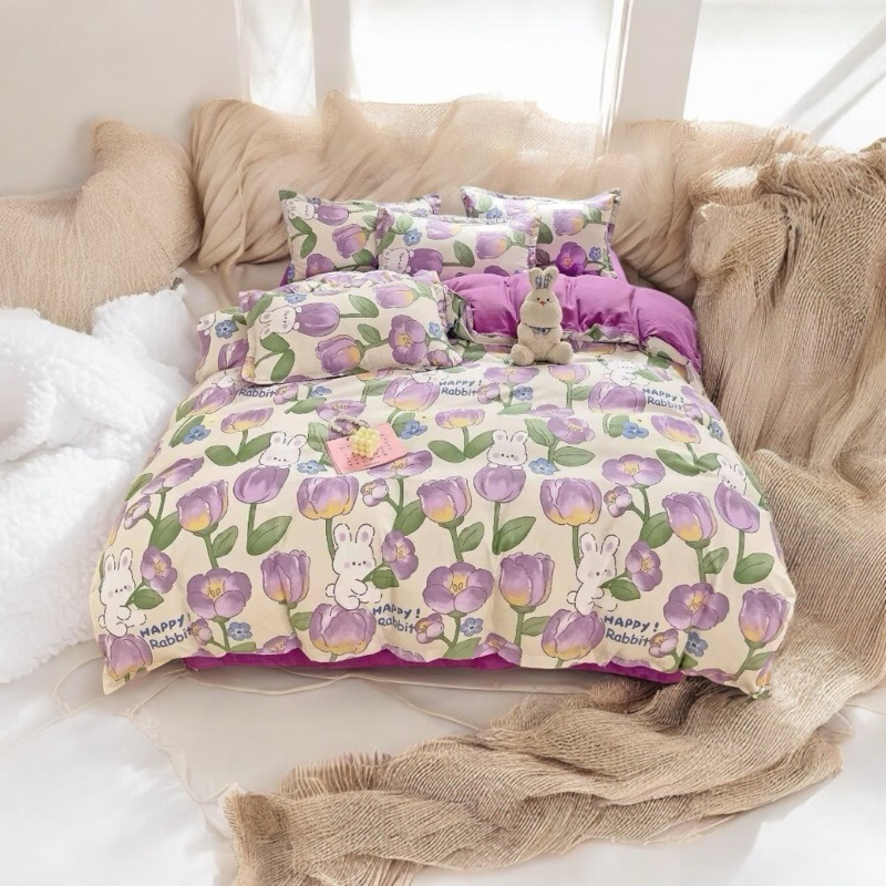 (NEW) ผ้าปูที่นอนการ์ตูน เนื้อผสมคัตต้อน 5ฟุต 6ฟุต 3.5ฟุต 7ฟุต 8ฟุต ปลอกหมอน ปลอกหมอนข้าง ผ้าห่ม นุ่มสบายผิว