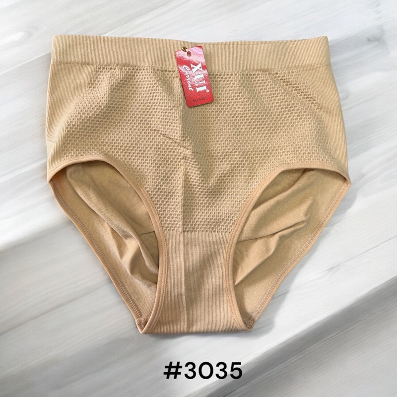 #3035#กางเกงในรังผึ้งเก็บพุงไซค์ใหญ่ เนื้อผ้าทอ ยกกระชับก้น - รูปที่ 3