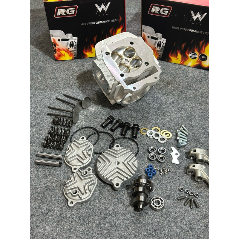 ฝา125 4วาว RG ตัวใหม่วาว28-25 ลูก70+ วาว 27/30 ลูก 76+ วาว30/33 หลัก Exciter84-86mm . สลักDLC  งานตั