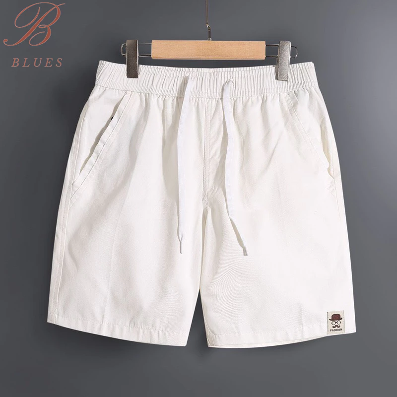 B BLUES กางเกงขาสั้น สไตล์เกาหลี มีกระเป๋าด้านหลัง แฟชั่นฤดูร้อน สําหรับผู้ชาย สินค้าตัวใหม่กางเกงขาสั้นชาย ผ้าดี