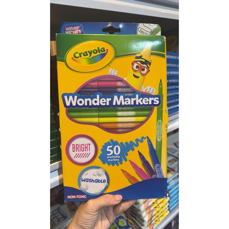 Crayola Wonder Marker Washable สีเมจิกวันเดอร์ไร้สารพิษ 50สี