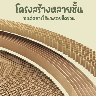 yoyopet : New !! หนาพิเศษ ลายน่ารัก ที่ลับเล็บแมว ที่นอนแมว 2in1 ของเล่นแมว นอนสบาย ฟินๆ ด้วยแคทนิป